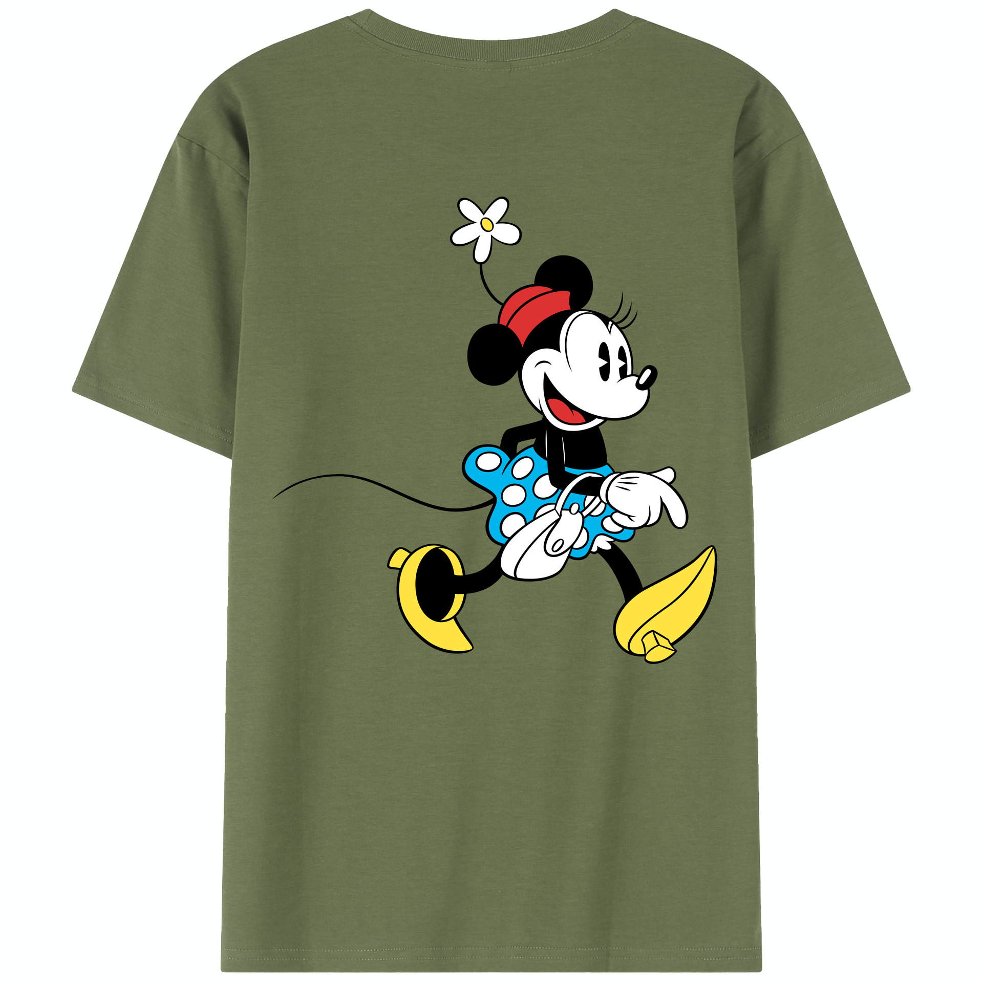 （画像用） ミッキーマウス Mickey Mouse 綿100％半袖Tシャツ（背面プリント）